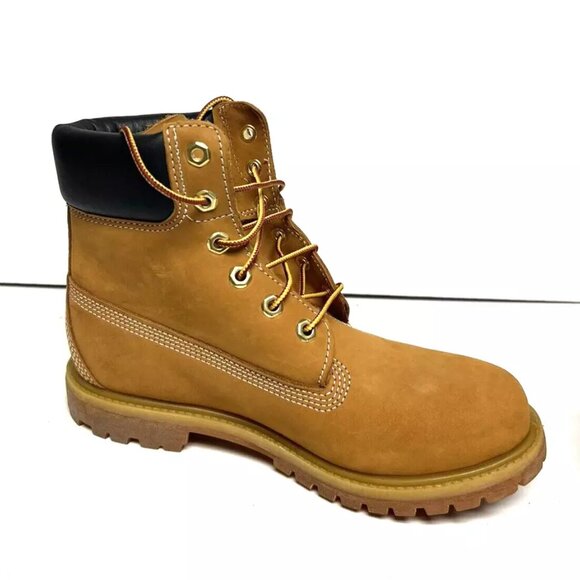 Timberland Womens 6-inch Premium Waterproof Boots Wheat Size M